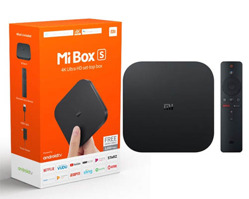 Linkcon Mi Box S Android TV 8.1 with Google Assistant Remote